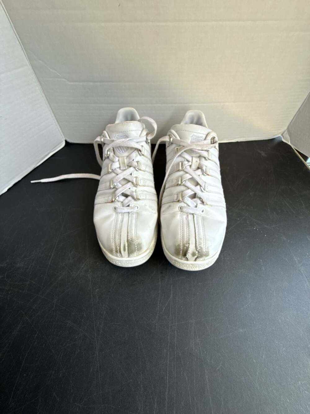K-Swiss Classic VN Low Top Leather White Sneakers